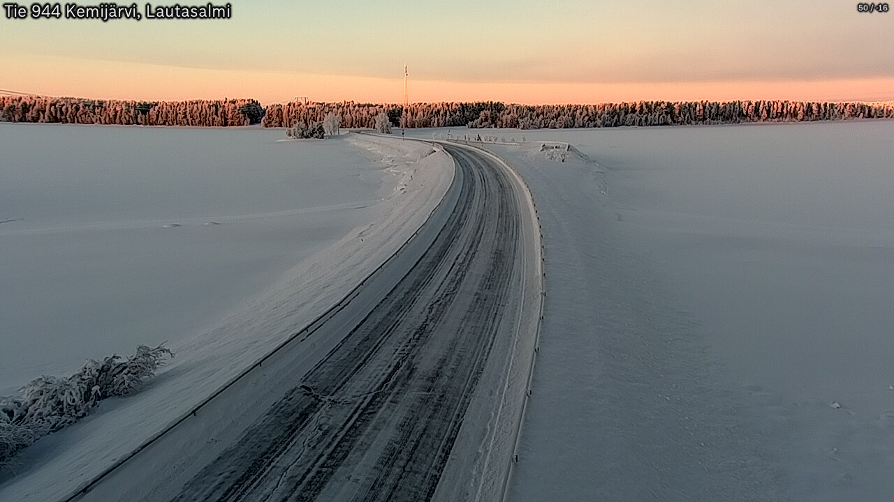 Kelikamerat Kuva Tie 944 Kemijärvi, Lautasalmi, Kemijärvi, Lappi