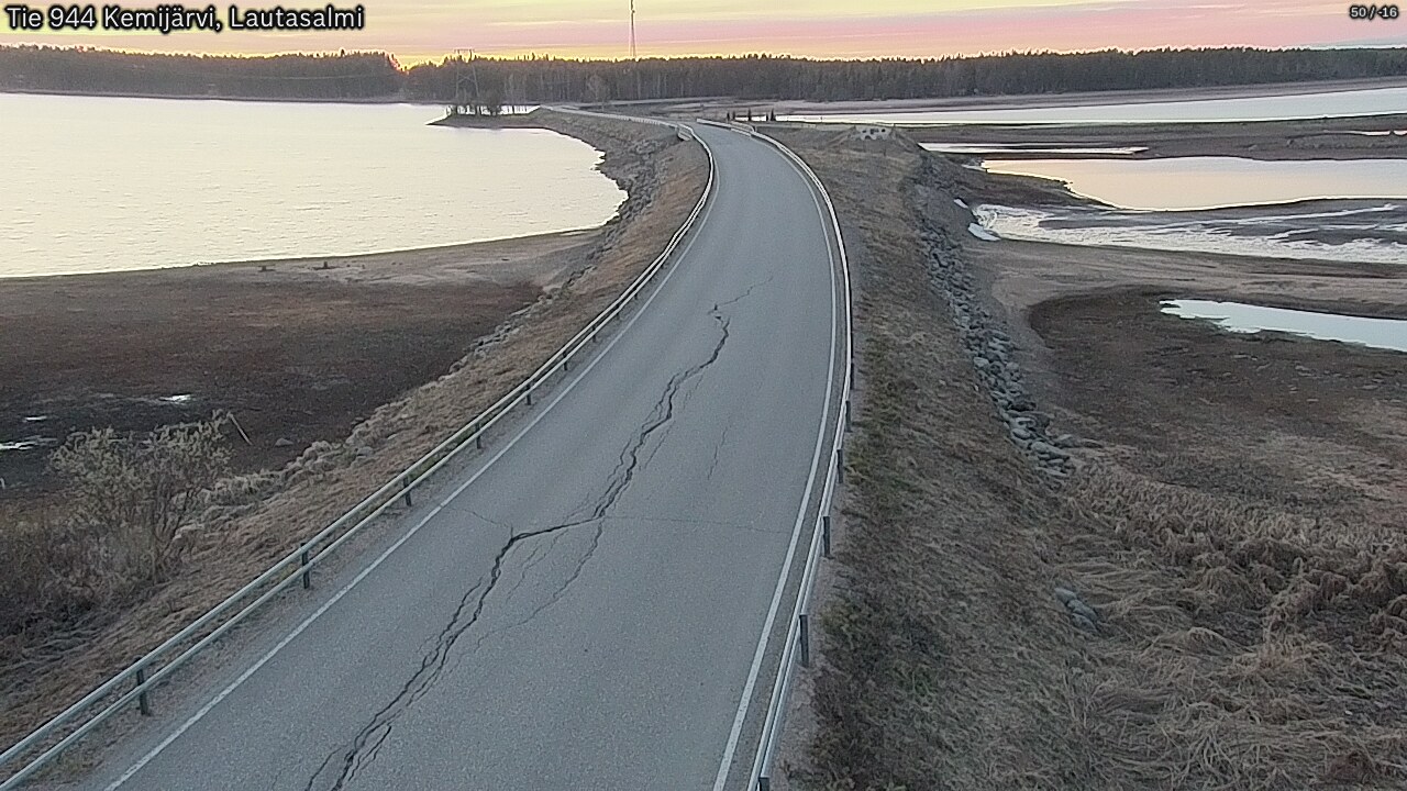 Kelikamerat Kuva Tie 944 Kemijärvi, Lautasalmi, Kemijärvi, Lappi
