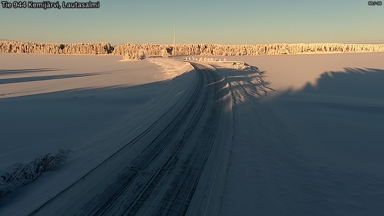 Kelikamerat Kuva Tie 944 Kemijärvi, Lautasalmi, Kemijärvi, Lappi