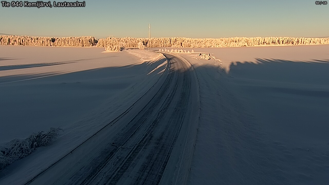 Kelikamerat Kuva Tie 944 Kemijärvi, Lautasalmi, Kemijärvi, Lappi