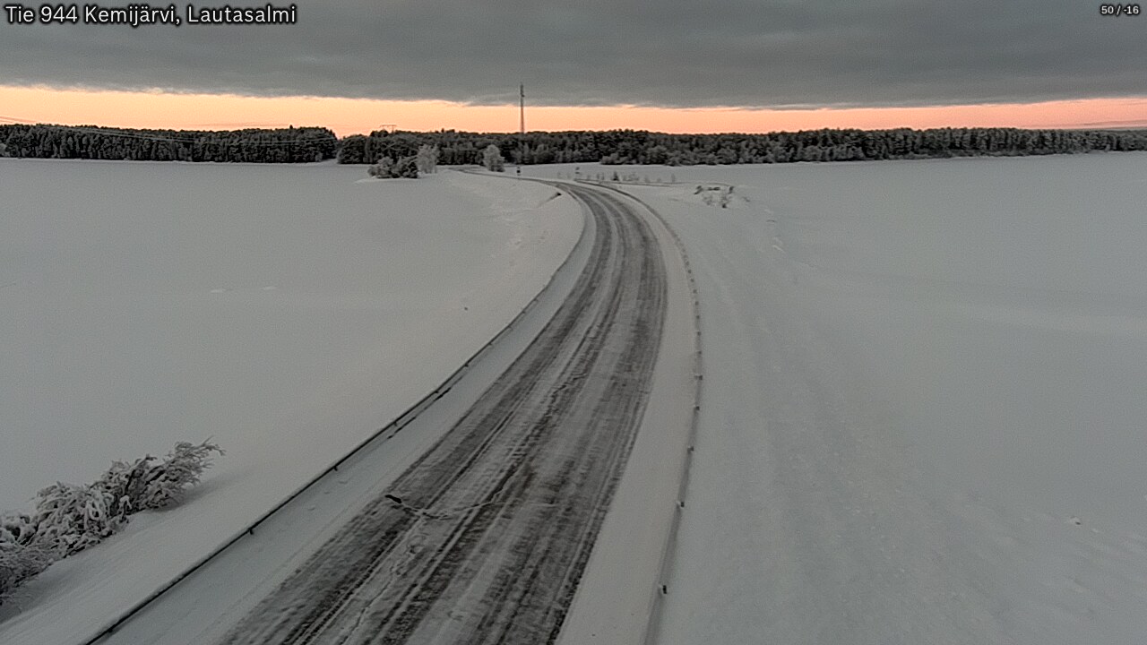 Kelikamerat Kuva Tie 944 Kemijärvi, Lautasalmi, Kemijärvi, Lappi