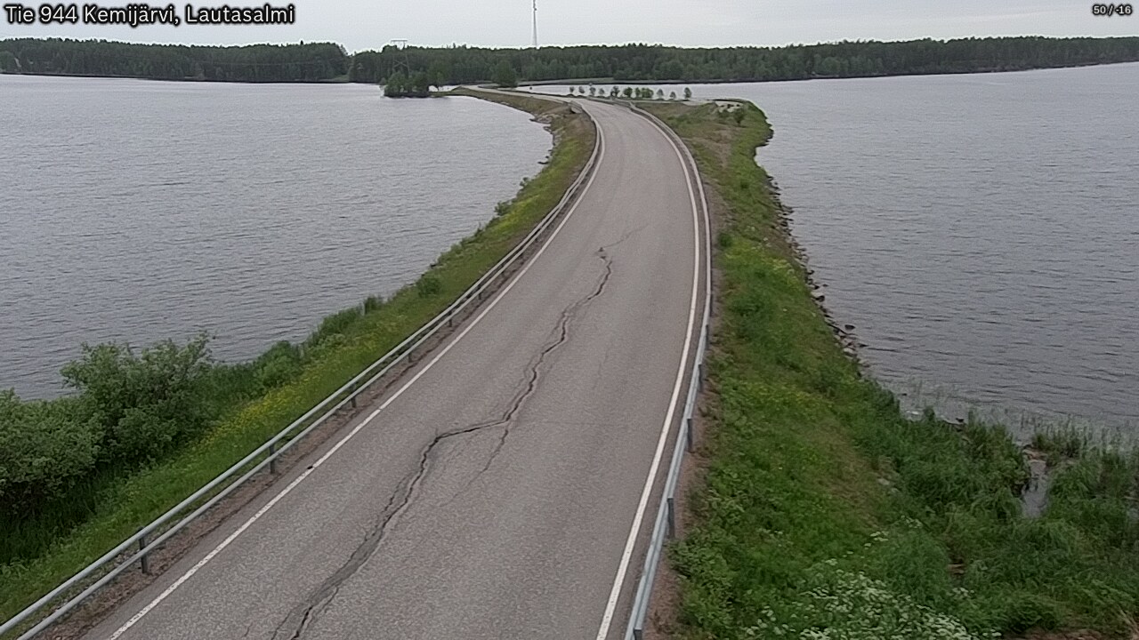 Kelikamerat Kuva Tie 944 Kemijärvi, Lautasalmi, Kemijärvi, Lappi