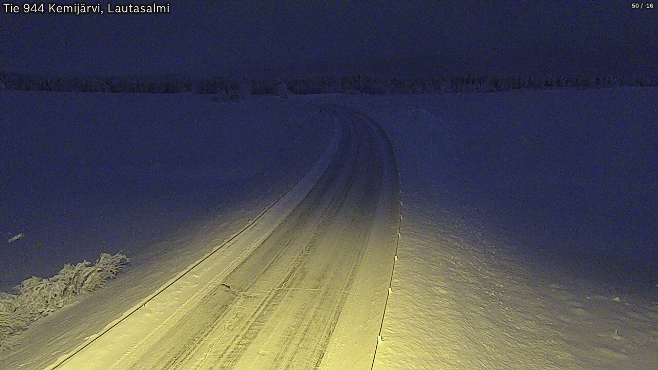 Kelikamerat Kuva Tie 944 Kemijärvi, Lautasalmi, Kemijärvi, Lappi