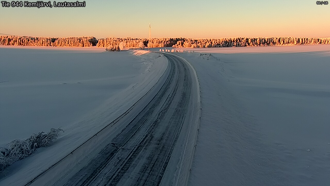 Kelikamerat Kuva Tie 944 Kemijärvi, Lautasalmi, Kemijärvi, Lappi