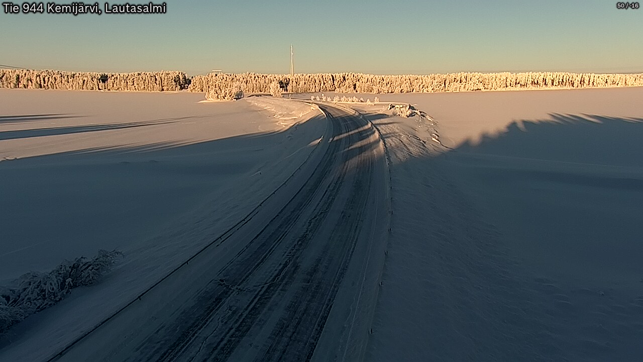 Kelikamerat Kuva Tie 944 Kemijärvi, Lautasalmi, Kemijärvi, Lappi