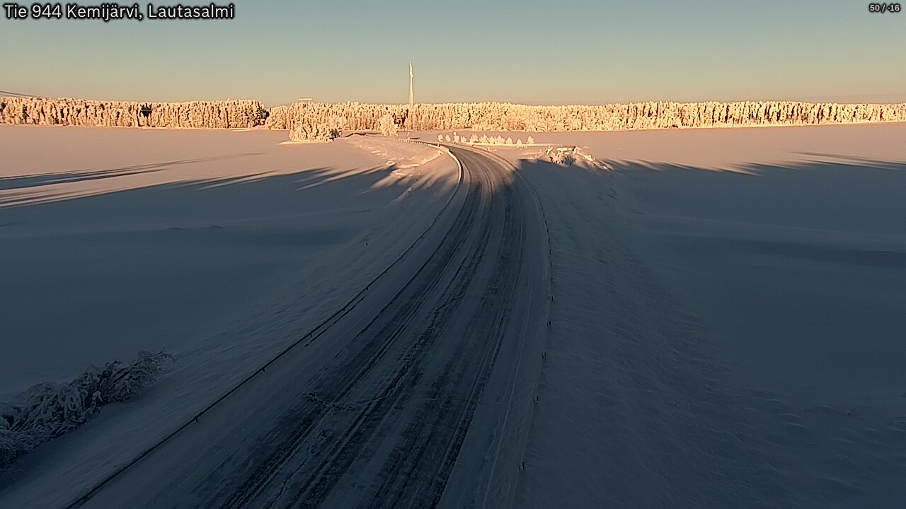 Kelikamerat Kuva Tie 944 Kemijärvi, Lautasalmi, Kemijärvi, Lappi