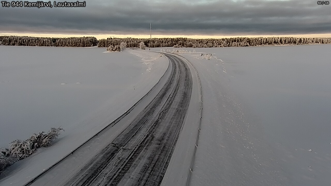 Kelikamerat Kuva Tie 944 Kemijärvi, Lautasalmi, Kemijärvi, Lappi