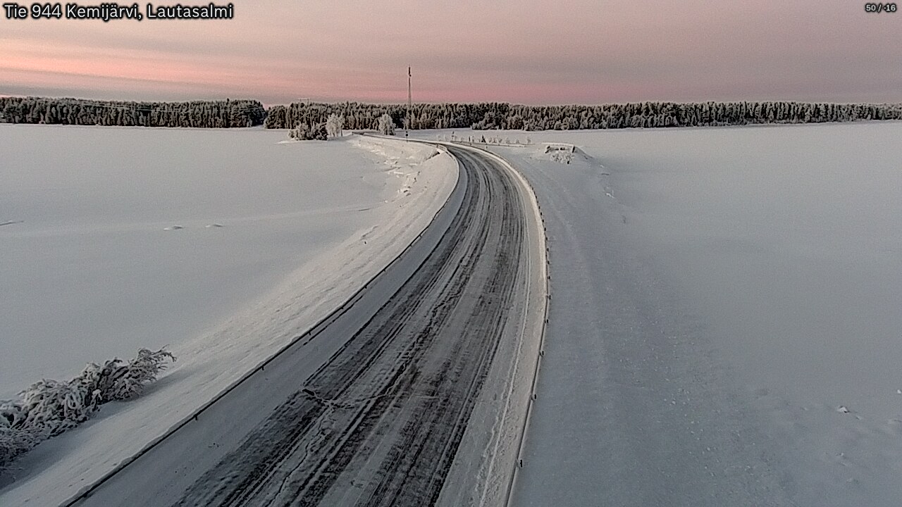 Kelikamerat Kuva Tie 944 Kemijärvi, Lautasalmi, Kemijärvi, Lappi