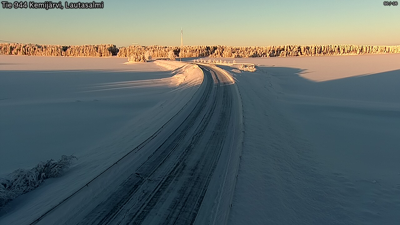 Kelikamerat Kuva Tie 944 Kemijärvi, Lautasalmi, Kemijärvi, Lappi