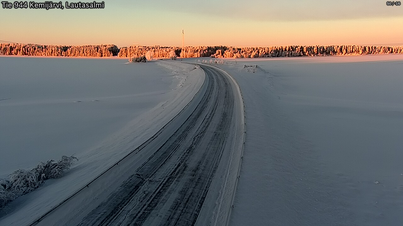 Kelikamerat Kuva Tie 944 Kemijärvi, Lautasalmi, Kemijärvi, Lappi