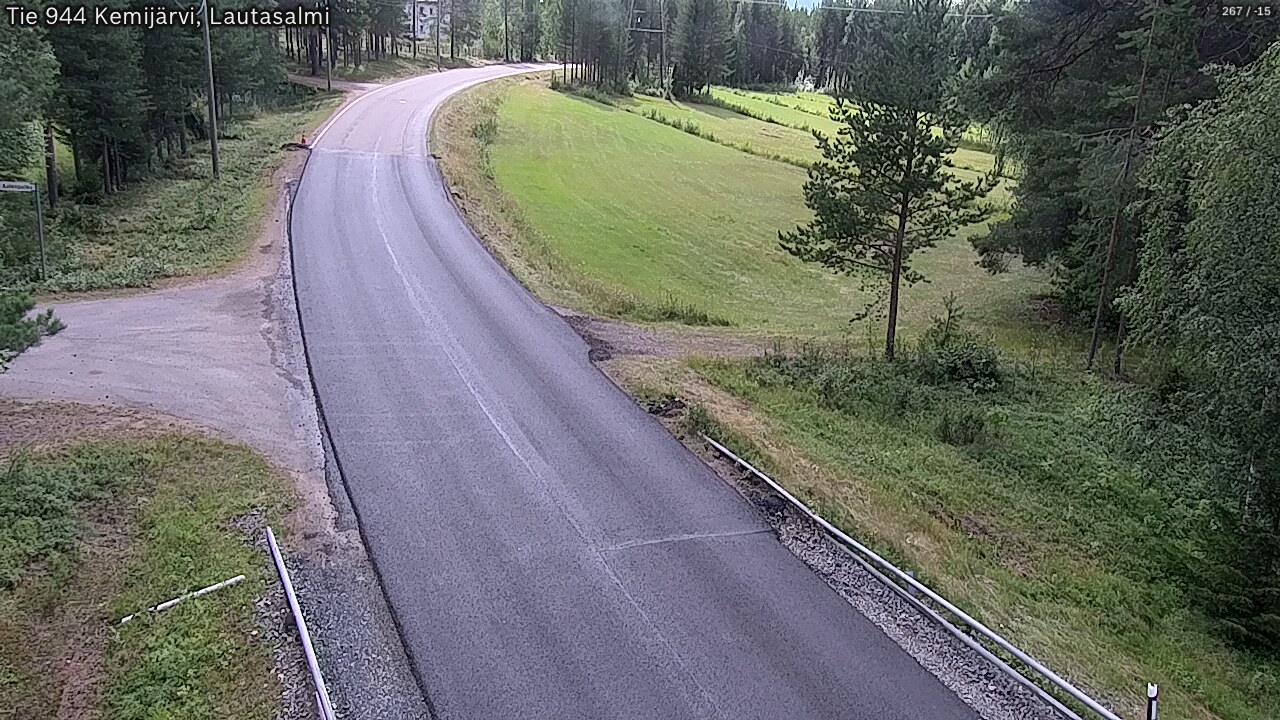 Weather Camera Image Road 944 Kemijärvi, Lautasalmi, Kemijärvi, Lappi