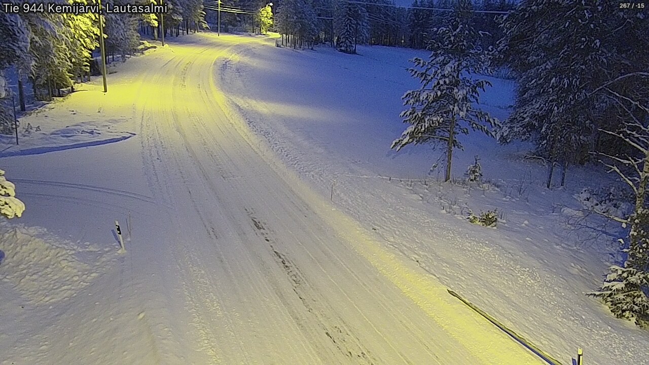 Kelikamerat Kuva Tie 944 Kemijärvi, Lautasalmi, Kemijärvi, Lappi