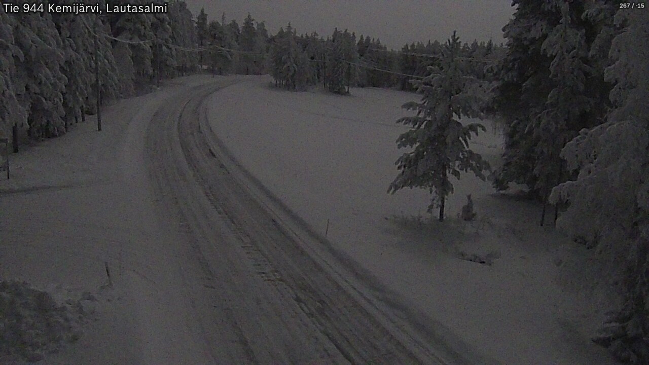 Kelikamerat Kuva Tie 944 Kemijärvi, Lautasalmi, Kemijärvi, Lappi