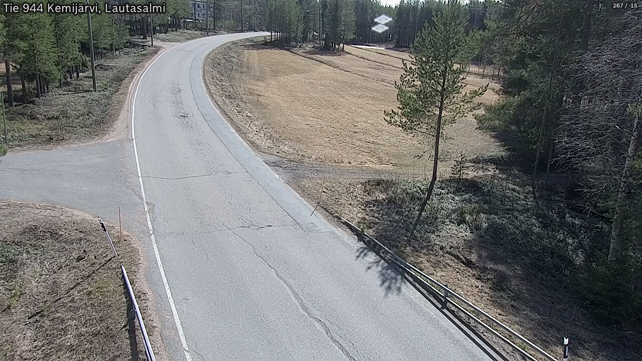 Weather Camera Image Väg 944 Kemijärvi, Lautasalmi, Kemijärvi, Lappi