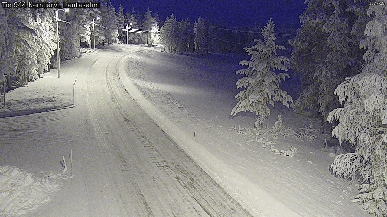 Kelikamerat Kuva Tie 944 Kemijärvi, Lautasalmi, Kemijärvi, Lappi