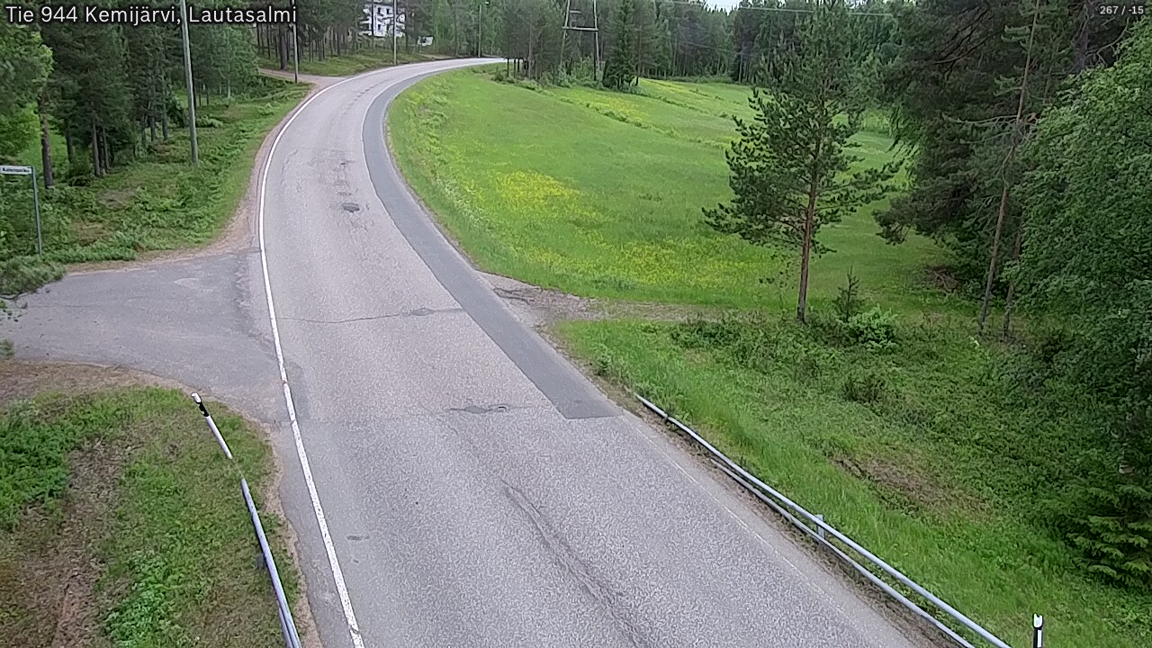 Weather Camera Image Väg 944 Kemijärvi, Lautasalmi, Kemijärvi, Lappi