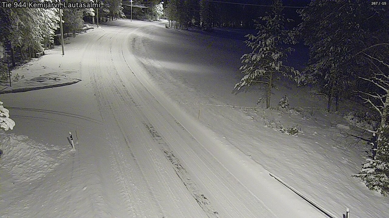 Kelikamerat Kuva Tie 944 Kemijärvi, Lautasalmi, Kemijärvi, Lappi