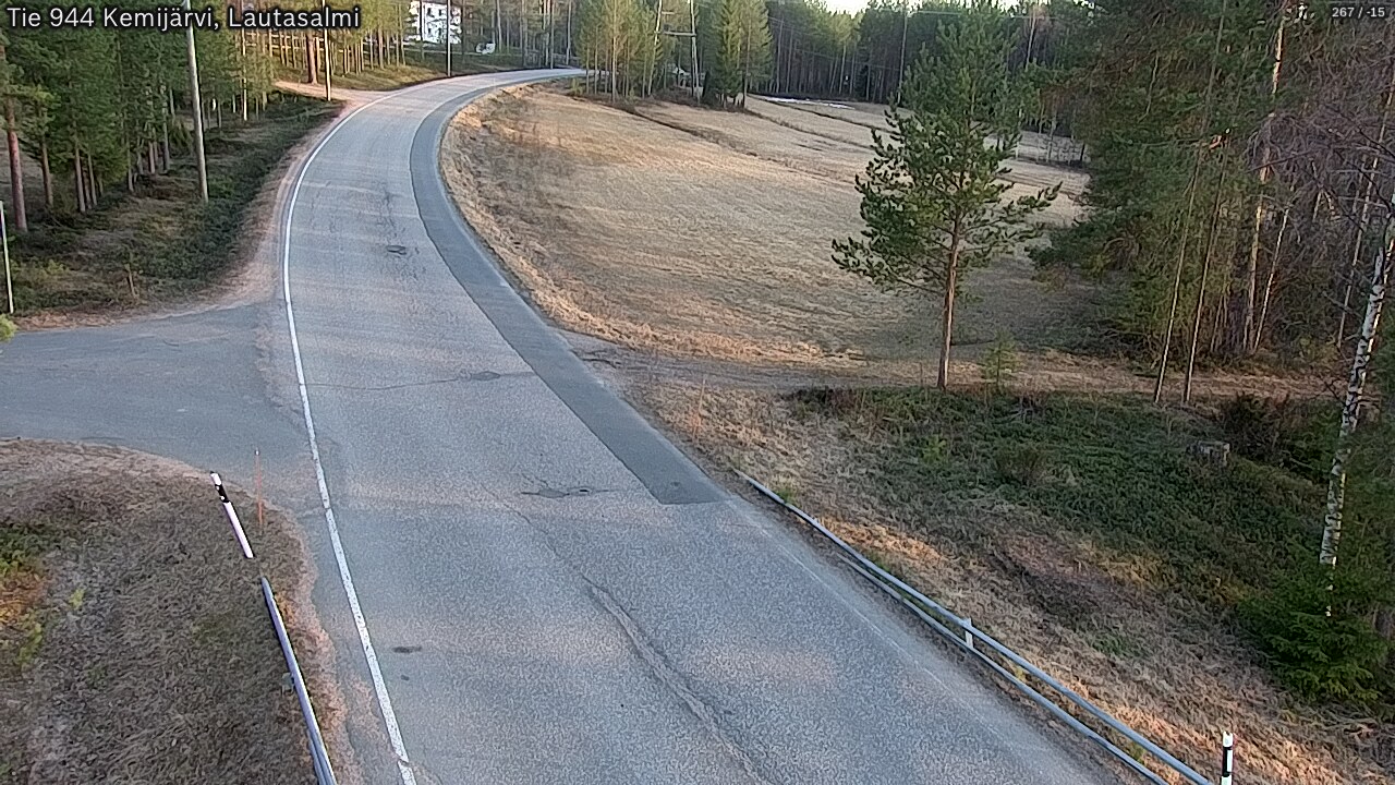 Weather Camera Image Väg 944 Kemijärvi, Lautasalmi, Kemijärvi, Lappi