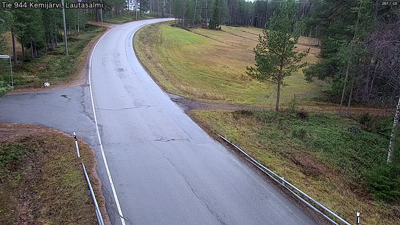 Weather Camera Image Väg 944 Kemijärvi, Lautasalmi, Kemijärvi, Lappi