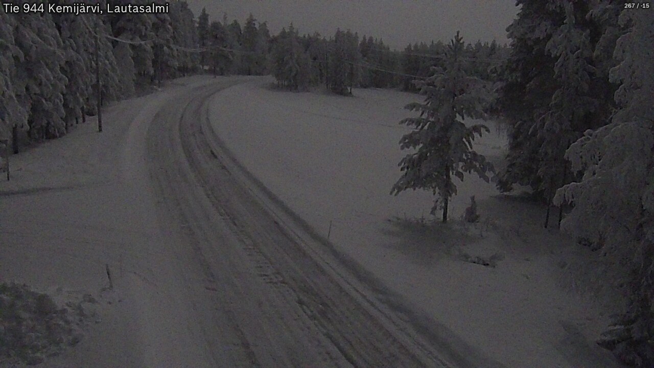 Kelikamerat Kuva Tie 944 Kemijärvi, Lautasalmi, Kemijärvi, Lappi