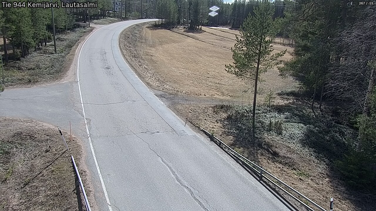 Weather Camera Image Väg 944 Kemijärvi, Lautasalmi, Kemijärvi, Lappi