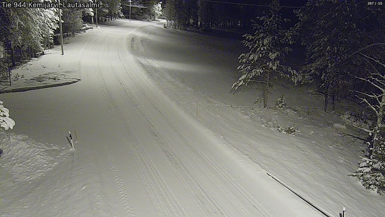 Kelikamerat Kuva Tie 944 Kemijärvi, Lautasalmi, Kemijärvi, Lappi