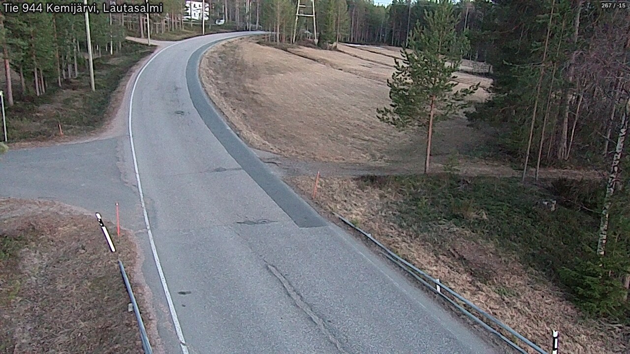 Weather Camera Image Väg 944 Kemijärvi, Lautasalmi, Kemijärvi, Lappi