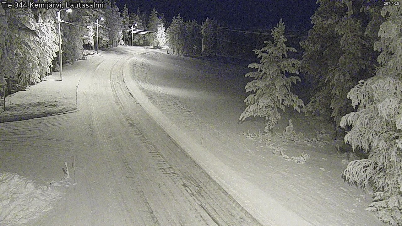 Kelikamerat Kuva Tie 944 Kemijärvi, Lautasalmi, Kemijärvi, Lappi