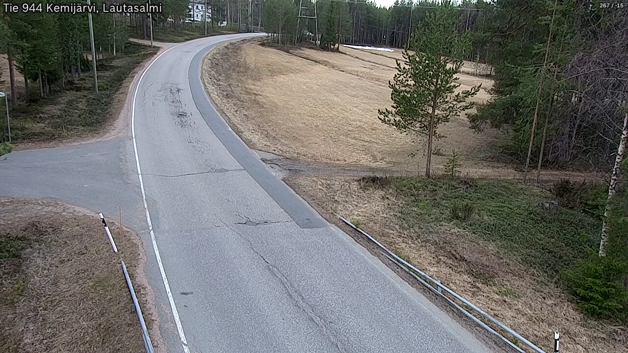 Weather Camera Image Väg 944 Kemijärvi, Lautasalmi, Kemijärvi, Lappi