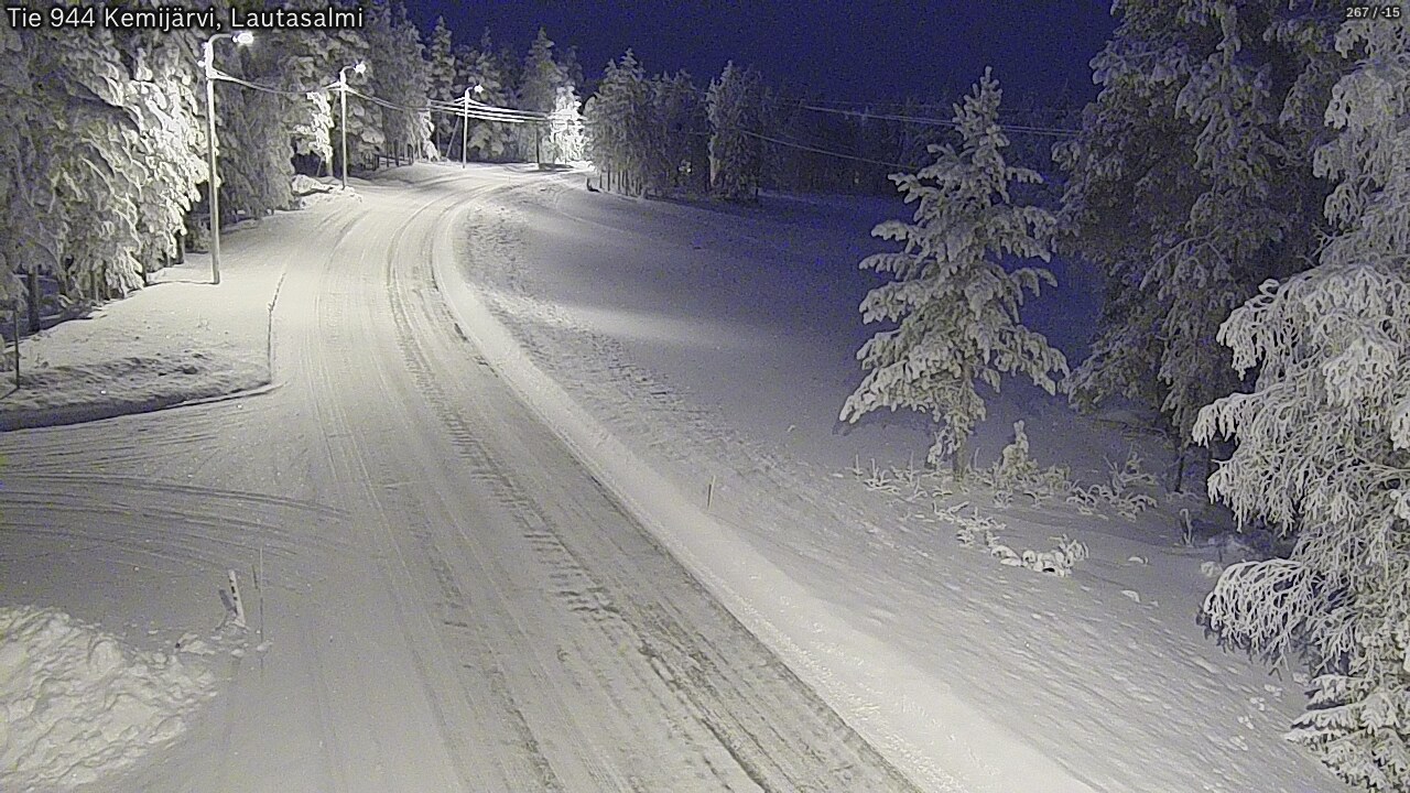 Kelikamerat Kuva Tie 944 Kemijärvi, Lautasalmi, Kemijärvi, Lappi