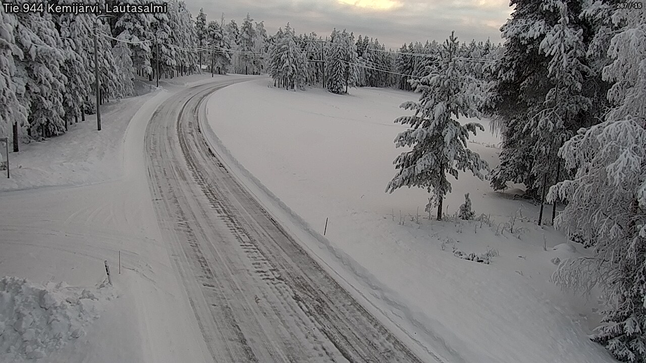 Kelikamerat Kuva Tie 944 Kemijärvi, Lautasalmi, Kemijärvi, Lappi