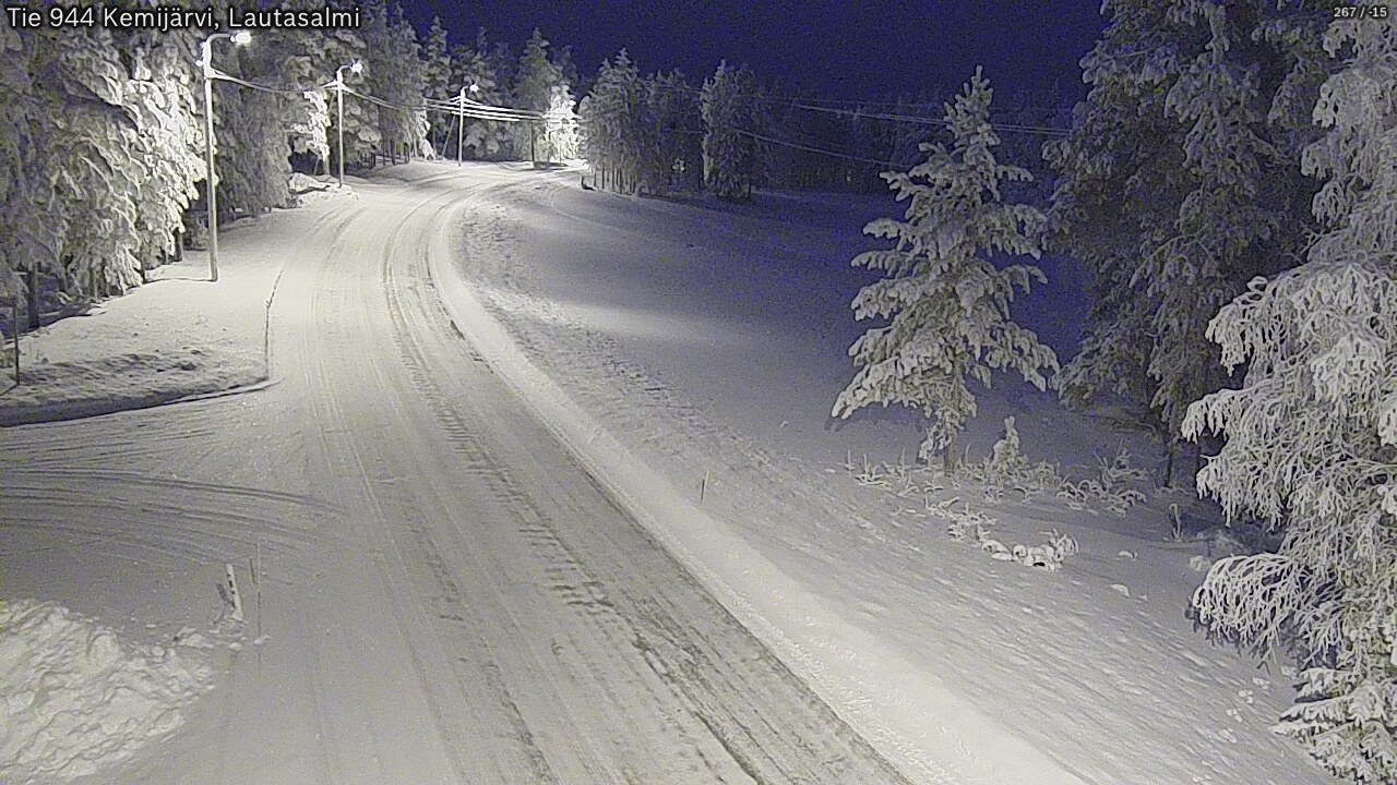 Kelikamerat Kuva Tie 944 Kemijärvi, Lautasalmi, Kemijärvi, Lappi