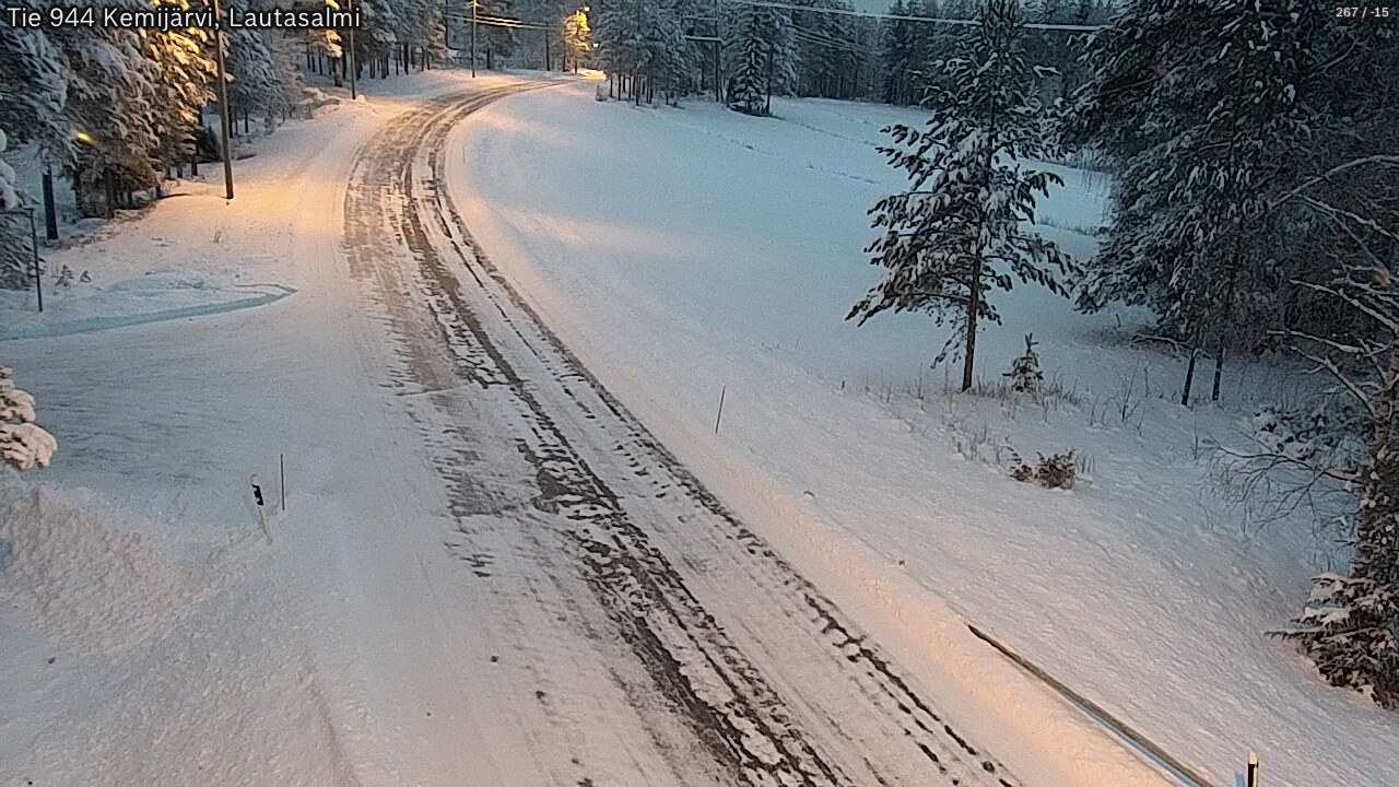 Kelikamerat Kuva Tie 944 Kemijärvi, Lautasalmi, Kemijärvi, Lappi
