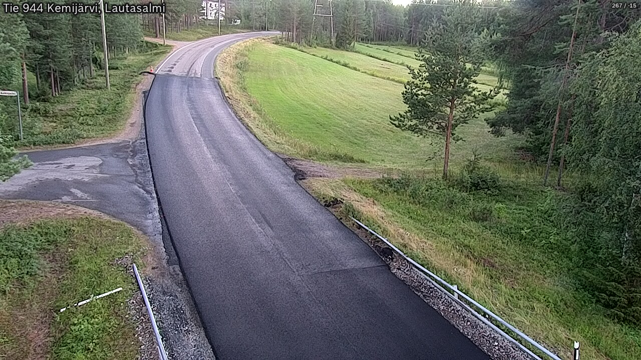 Weather Camera Image Road 944 Kemijärvi, Lautasalmi, Kemijärvi, Lappi