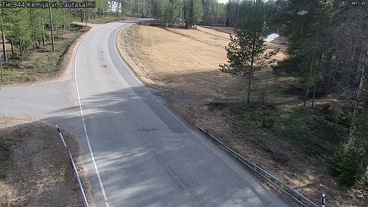 Weather Camera Image Väg 944 Kemijärvi, Lautasalmi, Kemijärvi, Lappi