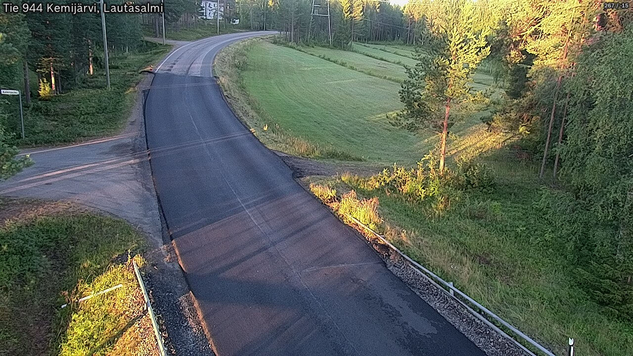 Weather Camera Image Road 944 Kemijärvi, Lautasalmi, Kemijärvi, Lappi