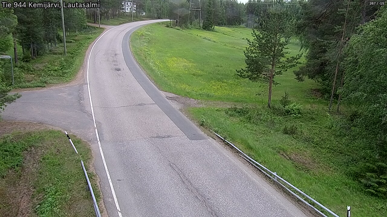 Weather Camera Image Väg 944 Kemijärvi, Lautasalmi, Kemijärvi, Lappi