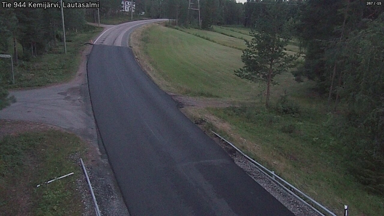 Weather Camera Image Road 944 Kemijärvi, Lautasalmi, Kemijärvi, Lappi