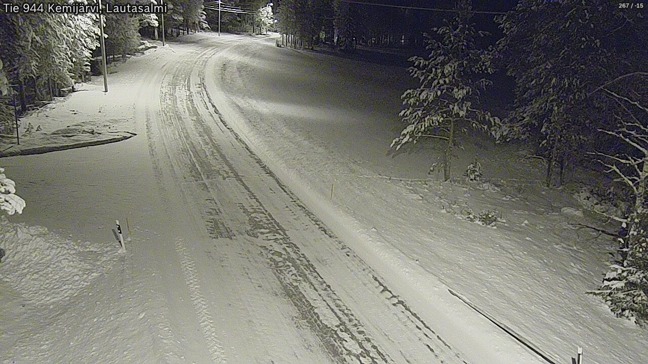 Kelikamerat Kuva Tie 944 Kemijärvi, Lautasalmi, Kemijärvi, Lappi