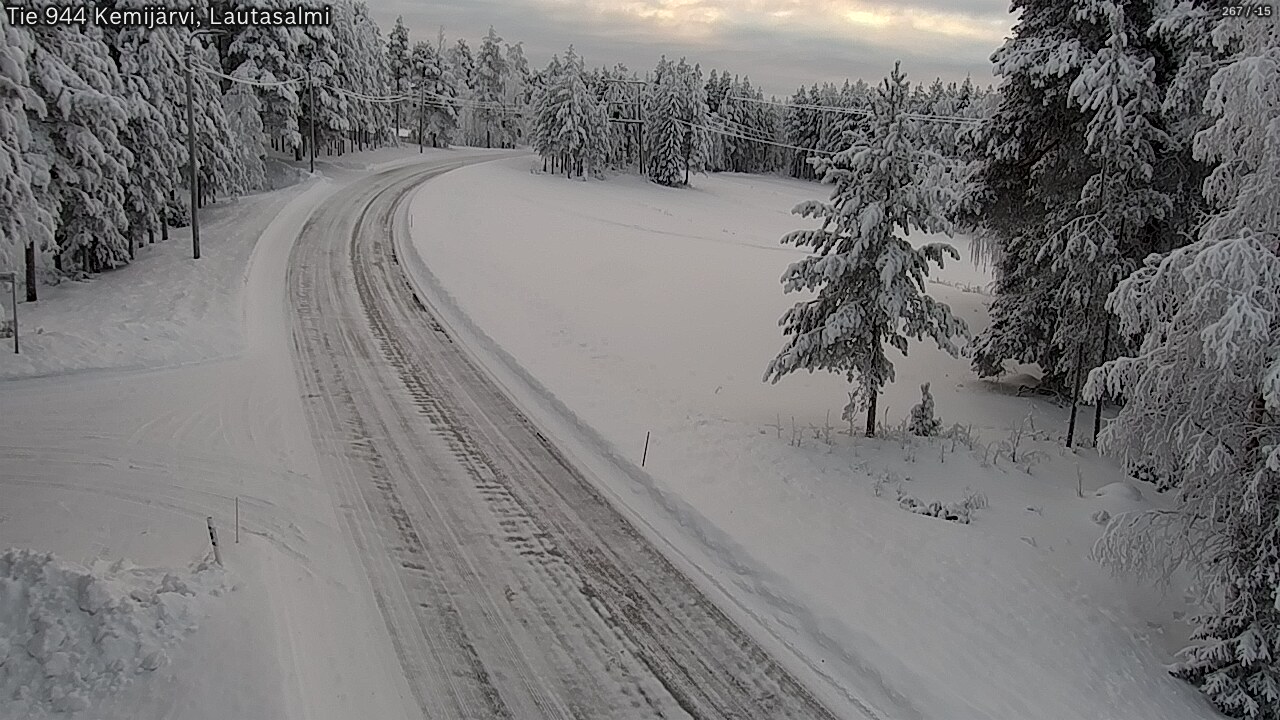 Kelikamerat Kuva Tie 944 Kemijärvi, Lautasalmi, Kemijärvi, Lappi