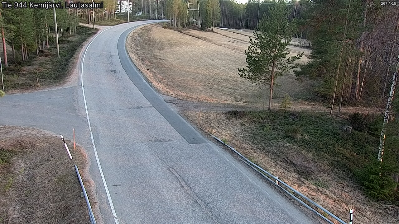 Weather Camera Image Väg 944 Kemijärvi, Lautasalmi, Kemijärvi, Lappi