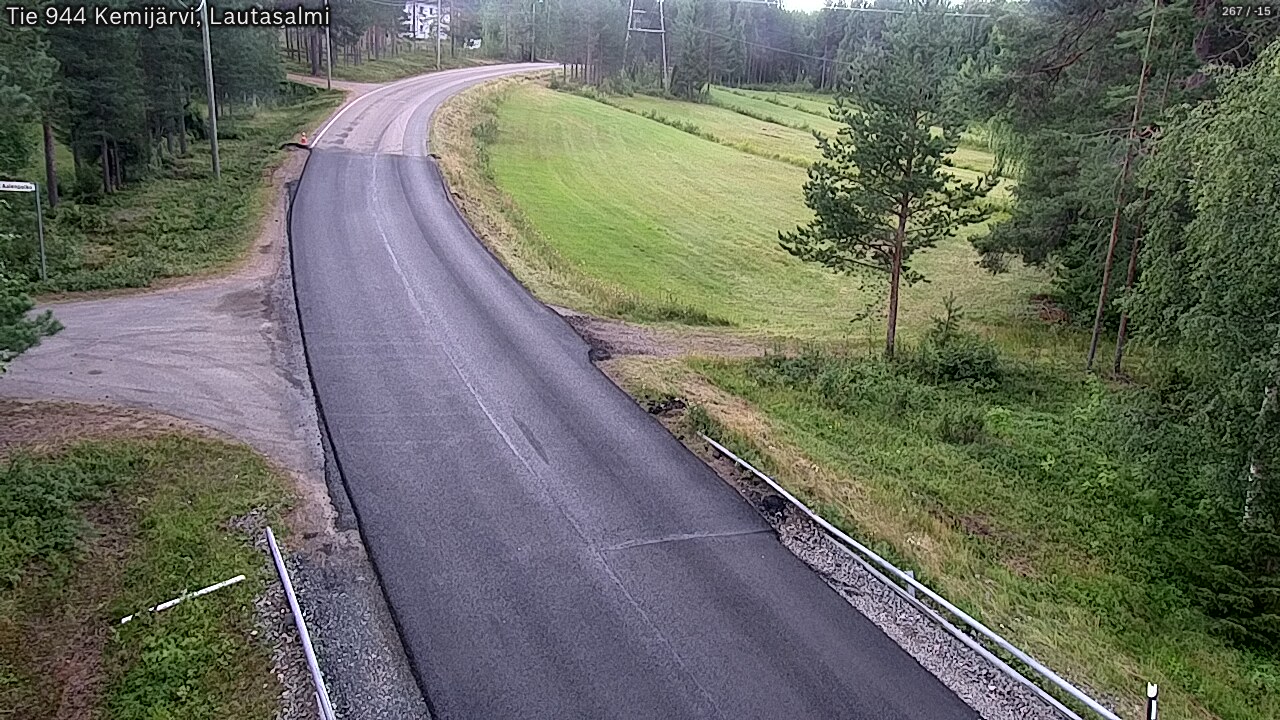 Weather Camera Image Road 944 Kemijärvi, Lautasalmi, Kemijärvi, Lappi