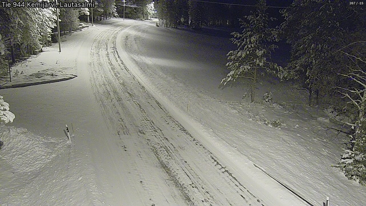 Kelikamerat Kuva Tie 944 Kemijärvi, Lautasalmi, Kemijärvi, Lappi