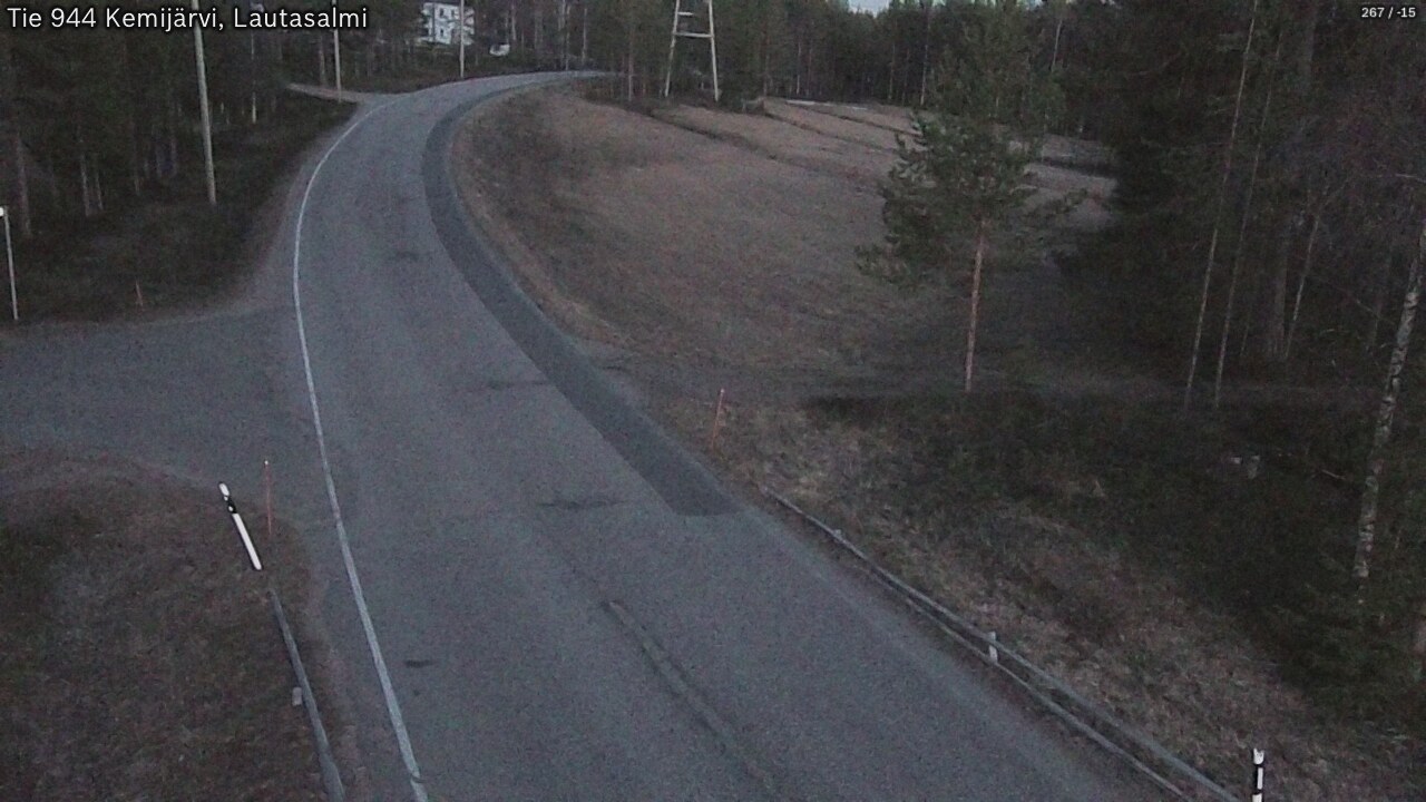 Weather Camera Image Väg 944 Kemijärvi, Lautasalmi, Kemijärvi, Lappi