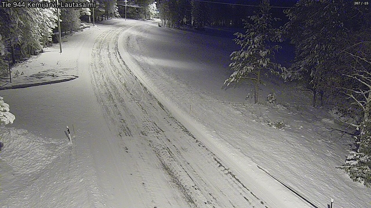 Kelikamerat Kuva Tie 944 Kemijärvi, Lautasalmi, Kemijärvi, Lappi