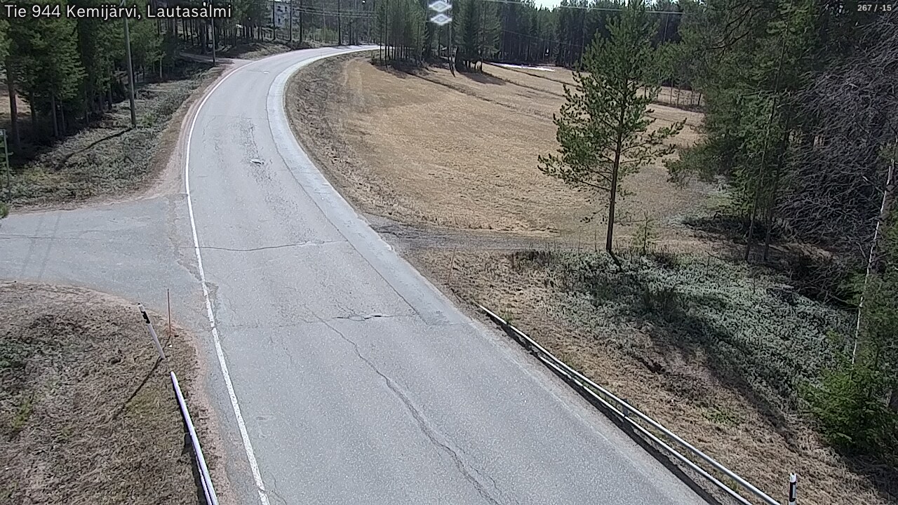 Weather Camera Image Väg 944 Kemijärvi, Lautasalmi, Kemijärvi, Lappi