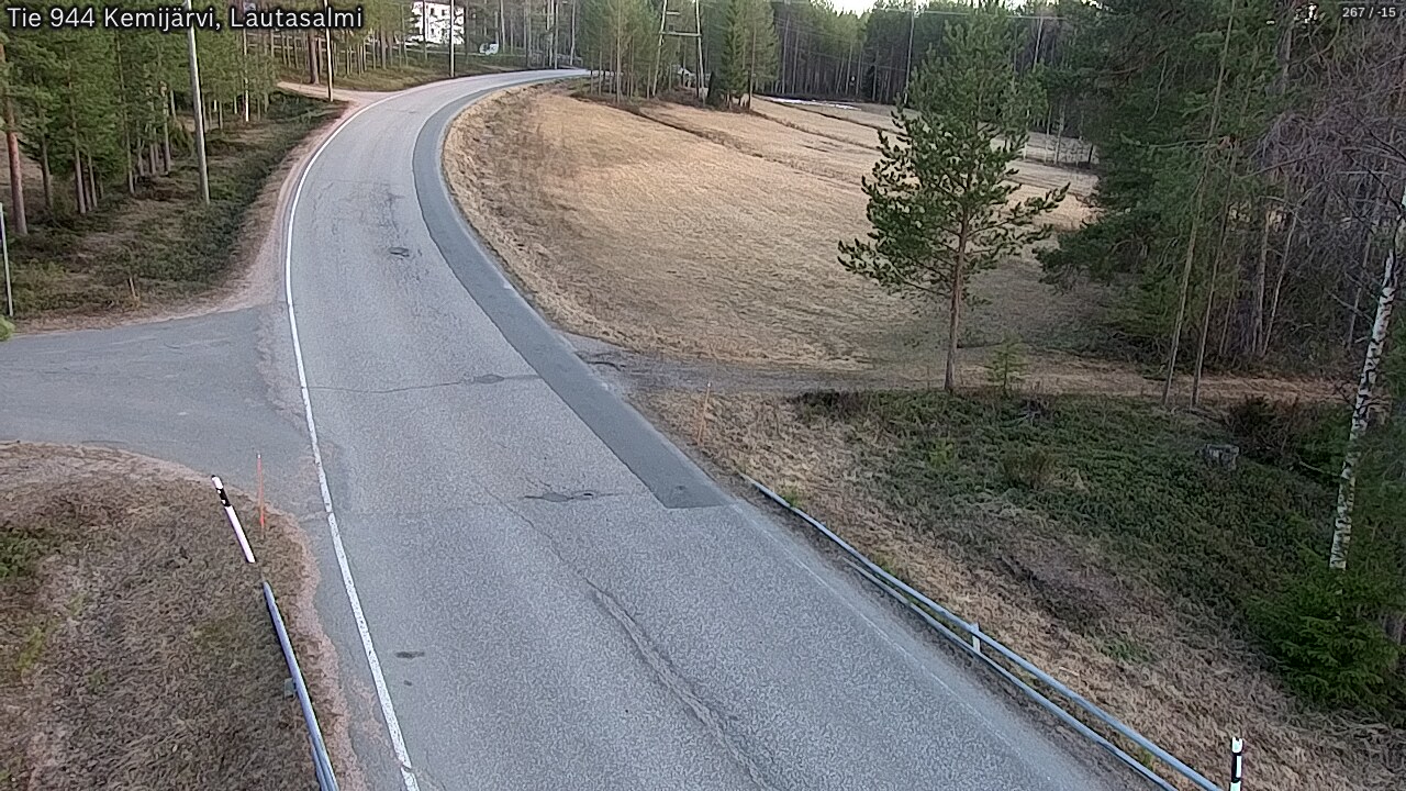 Weather Camera Image Väg 944 Kemijärvi, Lautasalmi, Kemijärvi, Lappi
