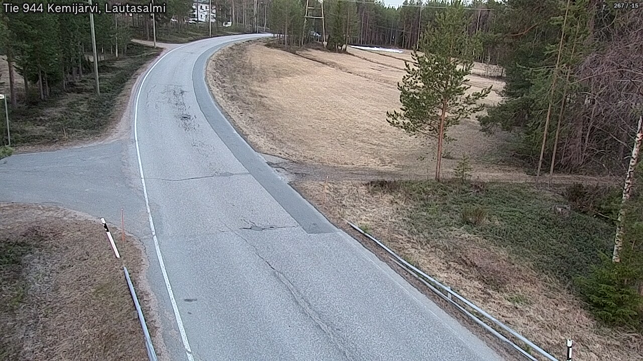 Weather Camera Image Väg 944 Kemijärvi, Lautasalmi, Kemijärvi, Lappi