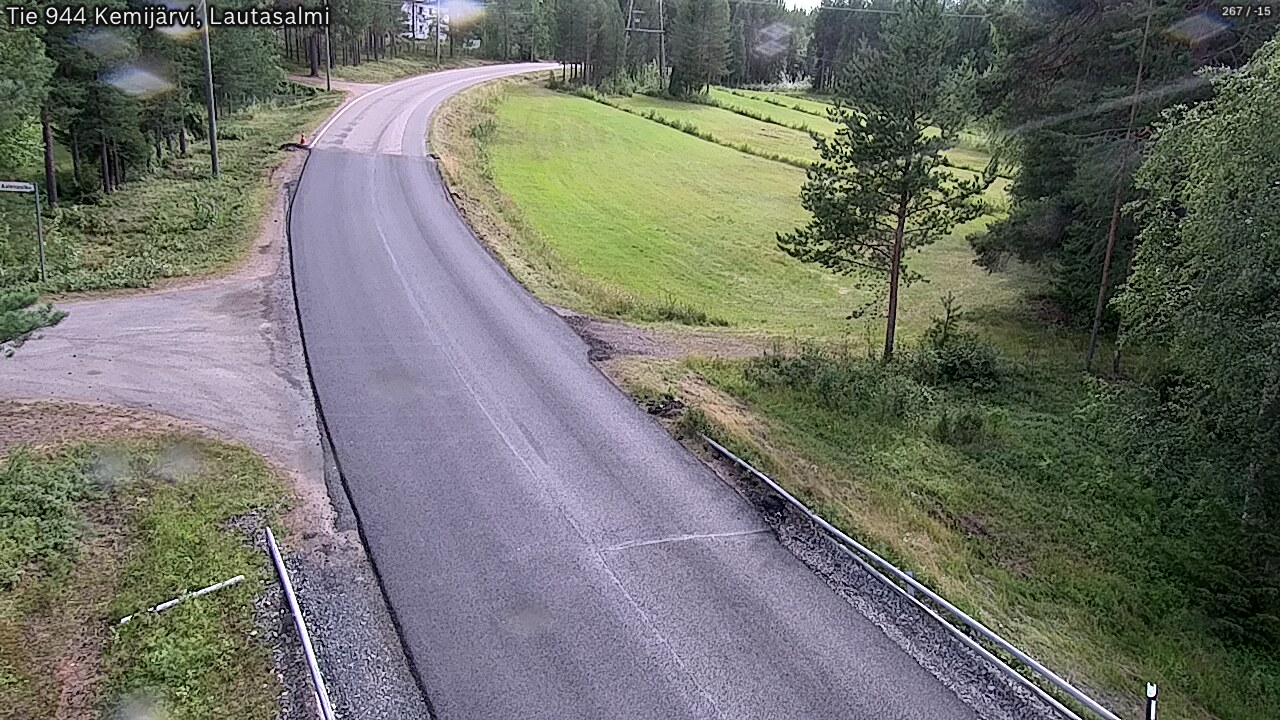 Weather Camera Image Road 944 Kemijärvi, Lautasalmi, Kemijärvi, Lappi