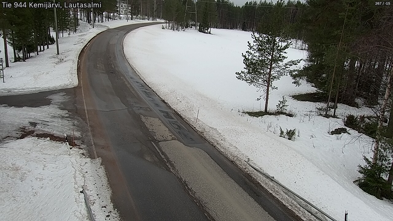 Weather Camera Image Väg 944 Kemijärvi, Lautasalmi, Kemijärvi, Lappi